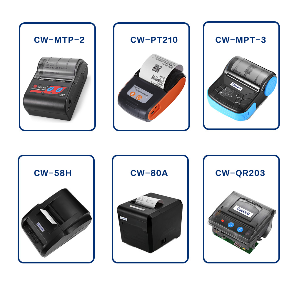 Logo A4 A5 Pocket Small Thermal Handheld Photo Mini Portable Wireless Label Pos Printer